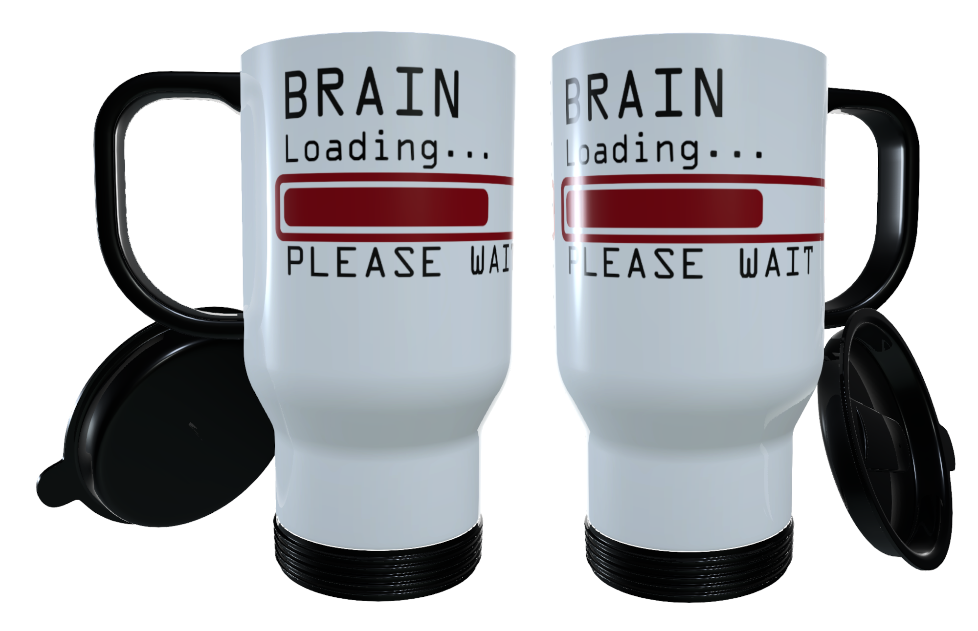 Brain Loading Please Wait Travel Mug